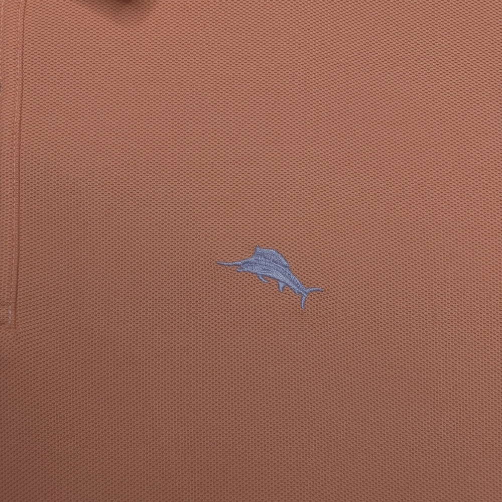 Tommy Bahama Polo Shirt Mens XXL Orange Short Sleeve Supima Cotton Golf - Picture 4 of 10